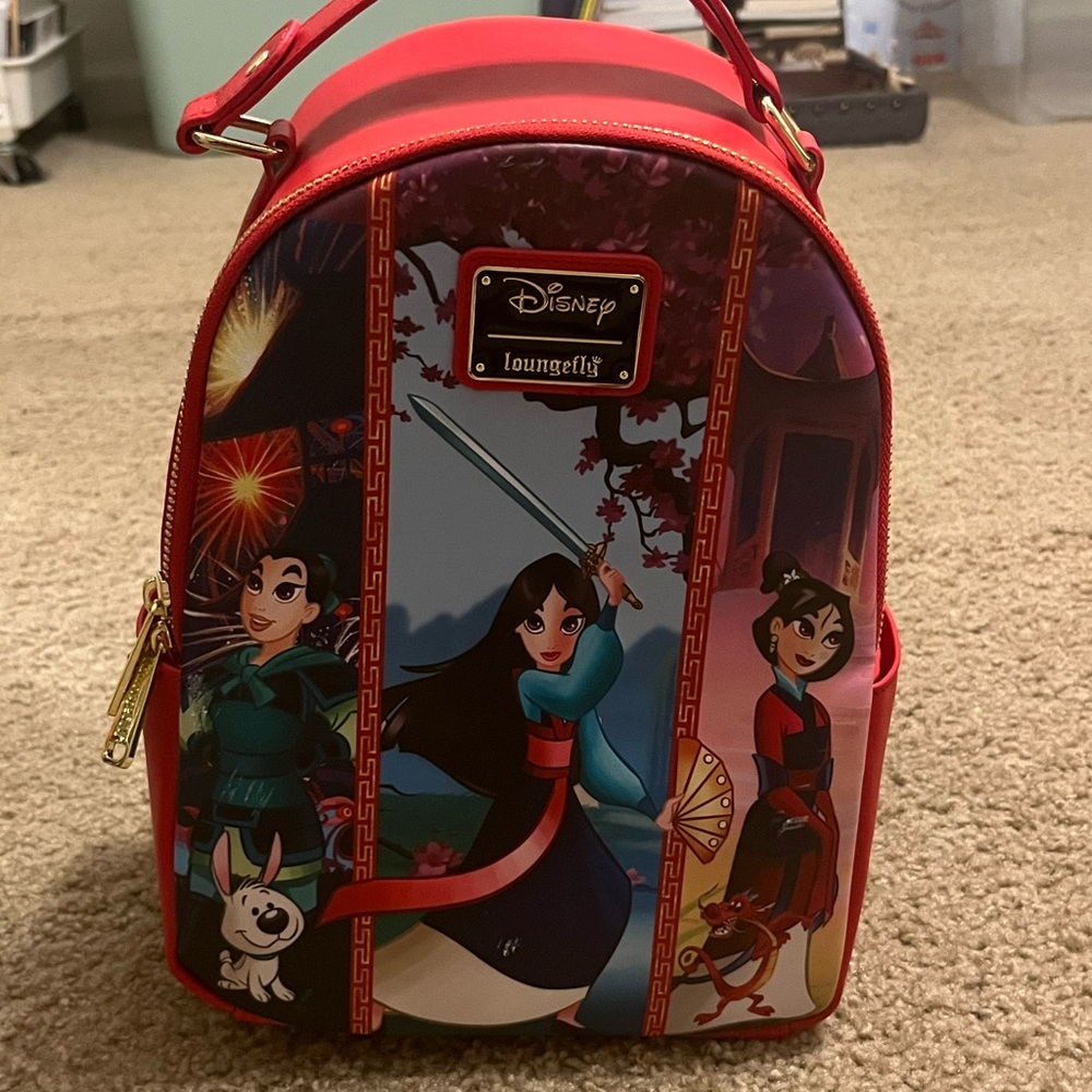 Loungefly Disney Mulan Red Backpack - 25th Anniversary